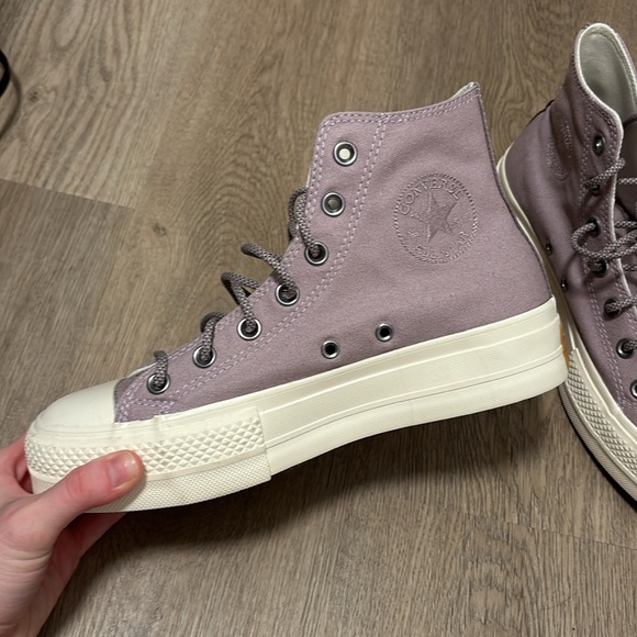 NEW Converse high tops- purple - Picture 2 of 6
